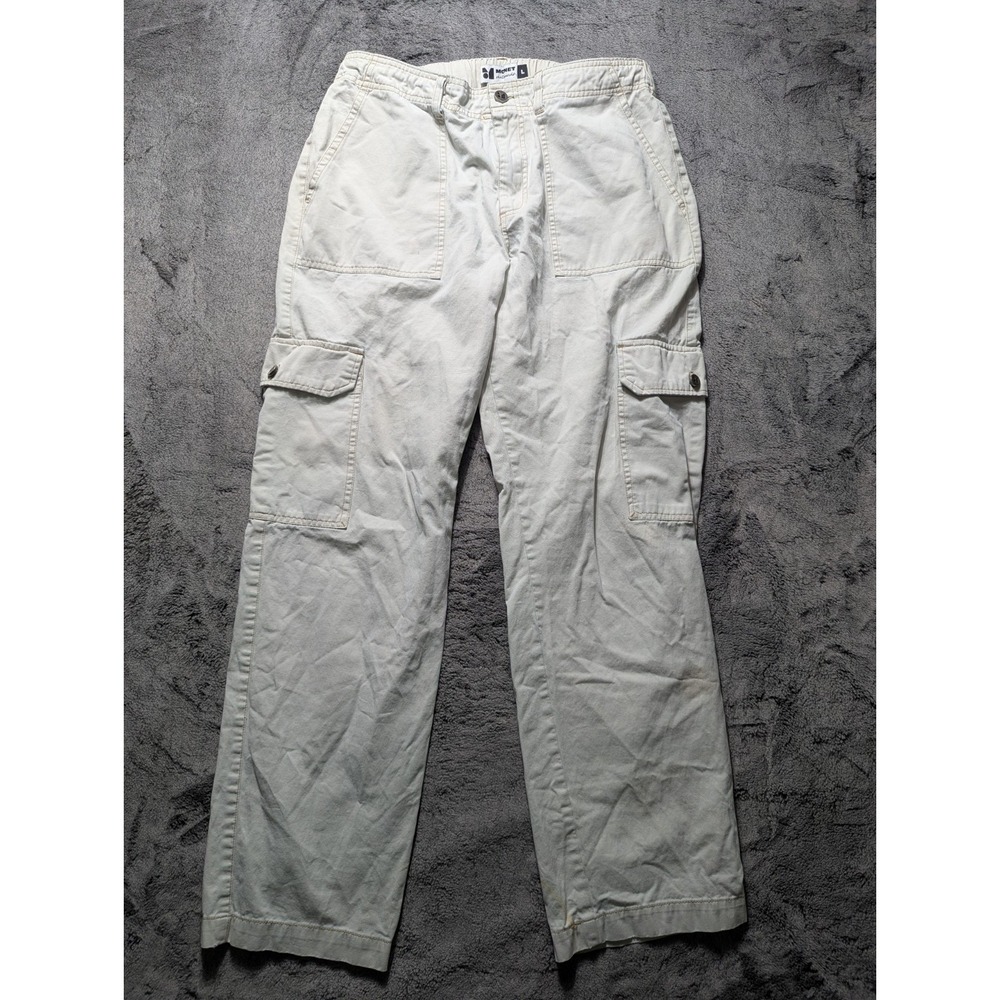 Monet Skateboard Cargo Straight Leg Pants Men's Size Large Beige